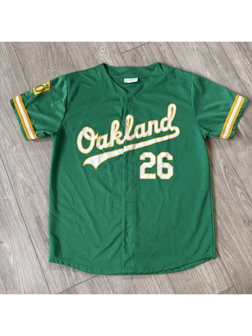 Match-Up Oakland Athletics Matt Chapman #26 MLB Baseball Jersey Green/Yellow M ⚾